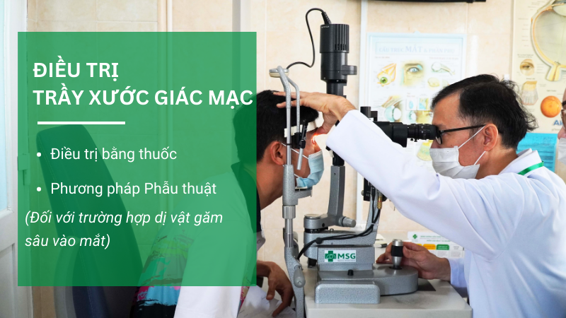 Điều trị trầy xước giác mạc như thế nào?