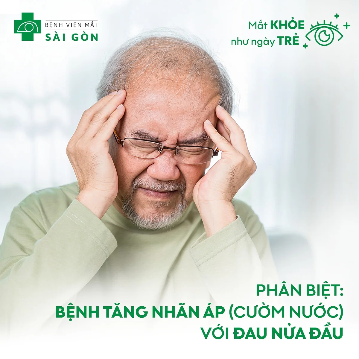 Phân biệt tăng nhãn áp với đau nữa đầu