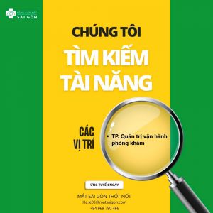 Mắt Sài Gòn Cần Thơ tuyển dụng trưởng phòng vận hành phòng khám